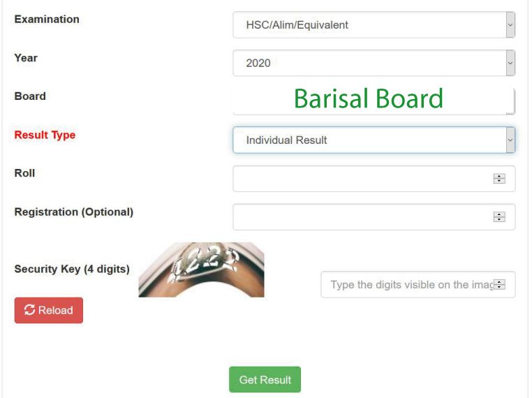 HSC Result Barisal Board